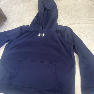 Under Armour Youth large Navy Blue Hoodie Pullover Sweatshirt